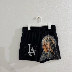 Black LA shorts